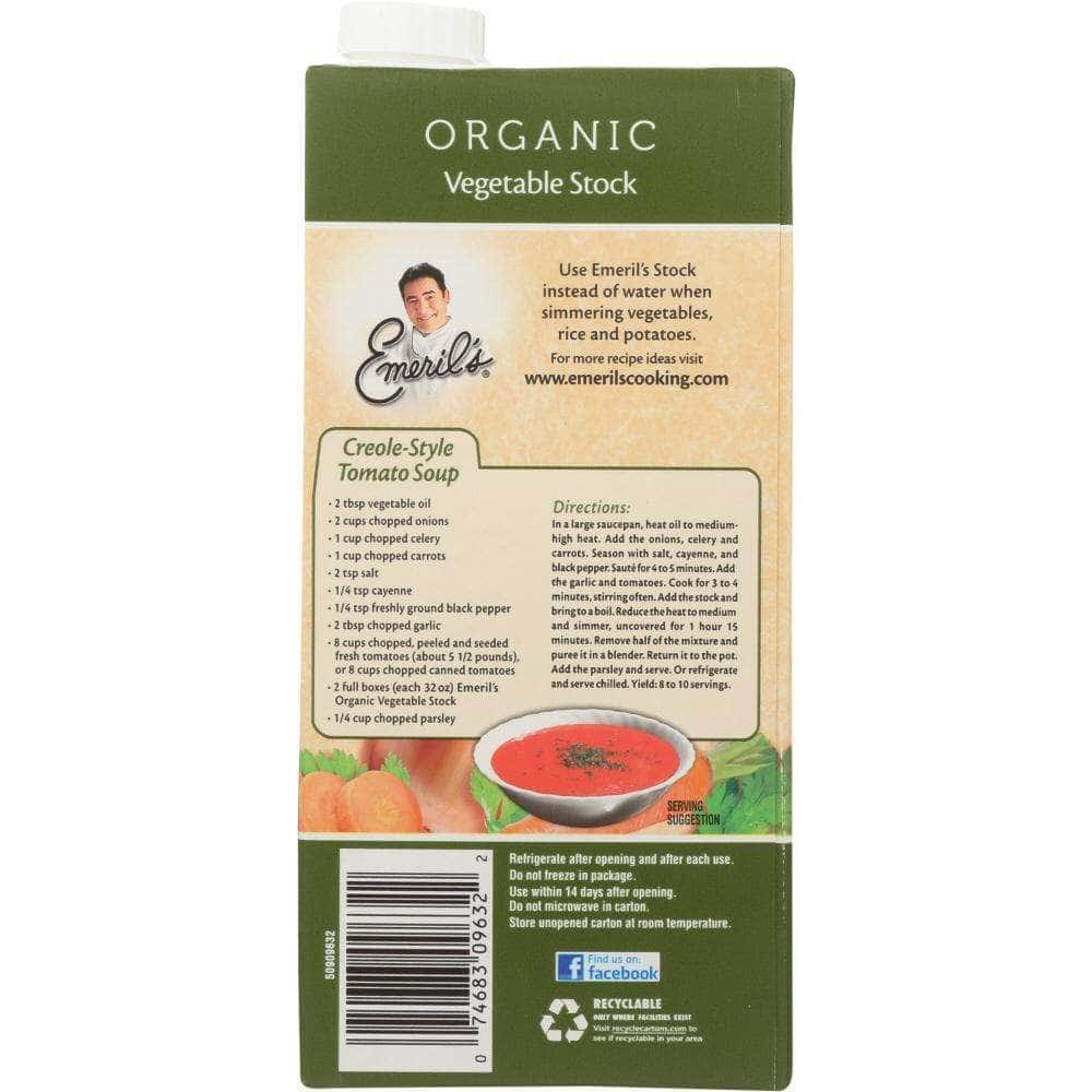 Emerils Emeril's Organic Vegetable Stock, 32 oz