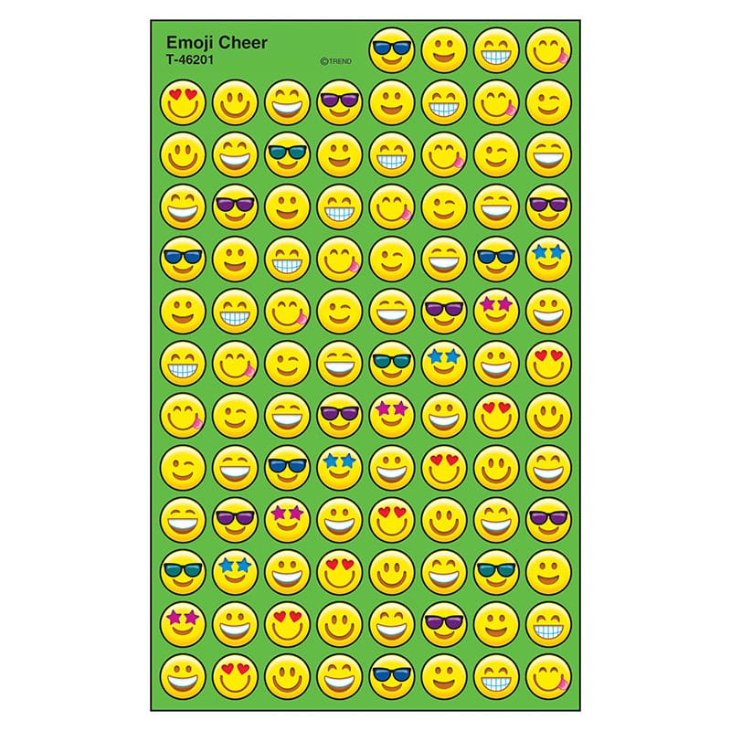 Emoji Cheer Superspots Stickers (Pack of 12) - Stickers - Trend Enterprises Inc.