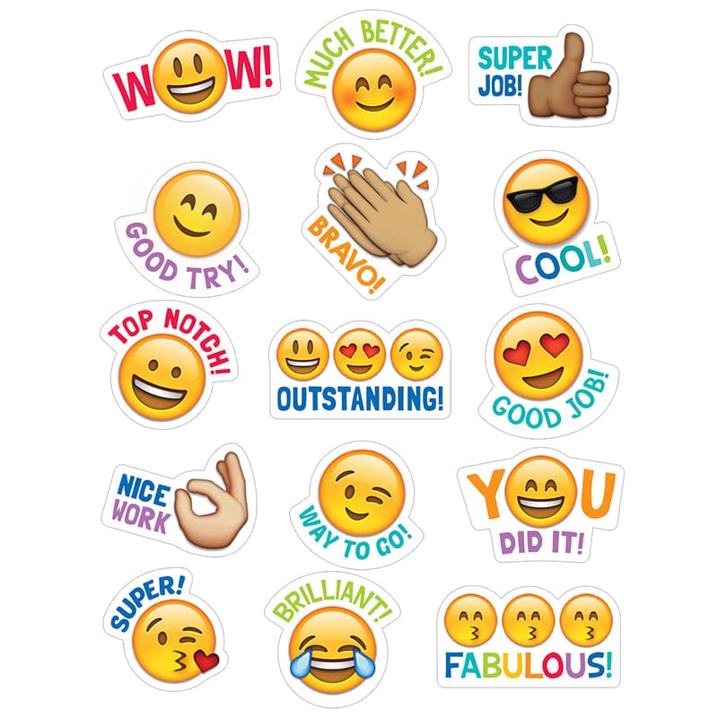 Emoji Rewards Stickers (Pack of 10) - Stickers - Creative Teaching Press