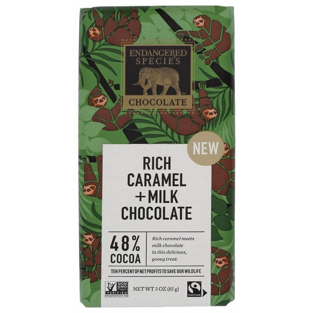 ENDANGERED SPECIES Grocery ENDANGERED SPECIES Rich Caramel Plus Milk Chocolate Bar, 3 oz