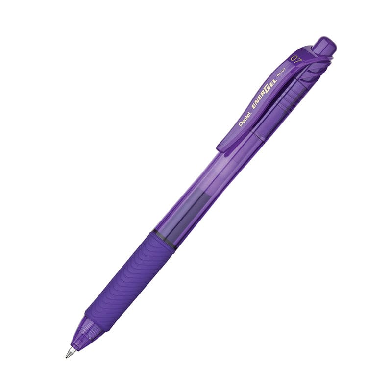 Energel X Violet 0.7Mm Retractable Liquid Gel Pen (Pack of 12) - Pens - Pentel Of America