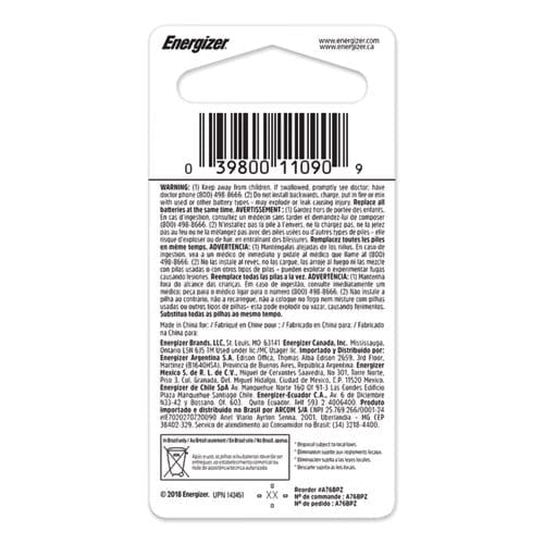 Energizer A76bpz Manganese Dioxide Battery 1.5 V - Technology - Energizer®