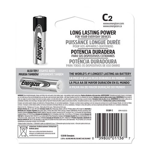 Energizer Max Alkaline C Batteries 1.5 V 2/pack - Technology - Energizer®