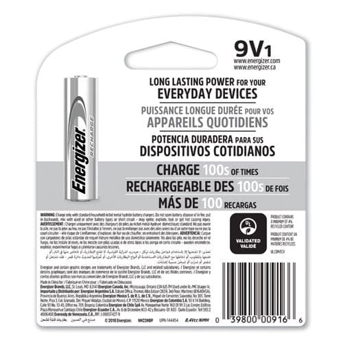 Energizer Nimh Rechargeable 9v Batteries - Technology - Energizer®