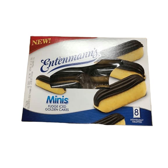 Entenmann's Mini Fudge Iced Golden Cakes, 8 Count - ShelHealth.Com