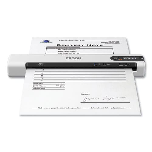 Epson Ds-80w Wireless Portable Document Scanner 600 Dpi Optical Resolution 1-sheet Auto Document Feeder - Technology - Epson®