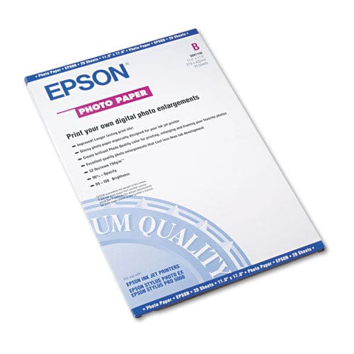 Epson Glossy Photo Paper 9.4 Mil 11 X 17 Glossy White 20/pack - School Supplies - Epson®