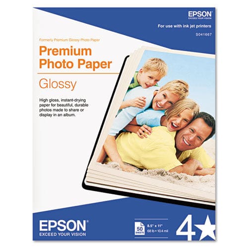 Epson Premium Photo Paper 10.4 Mil 11.75 X 16.5 High-gloss White 20/pack - School Supplies - Epson®