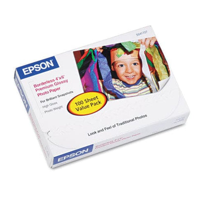 Epson Premium Photo Paper 10.4 Mil 4 X 6 High-gloss White 100/pack - School Supplies - Epson®