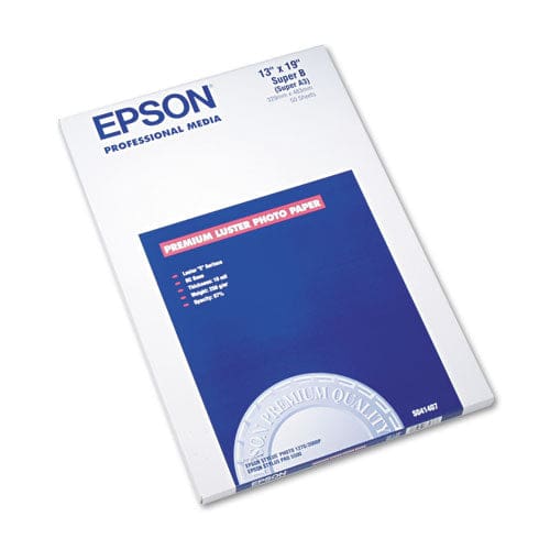 Epson Ultra Premium Photo Paper 10 Mil 13 X 19 Luster White 50/pack - School Supplies - Epson®