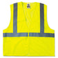 ergodyne Glowear 8210hl Class 2 Economy Vest Polyester Mesh Hook Closure Large To X-large Lime - Janitorial & Sanitation - ergodyne®