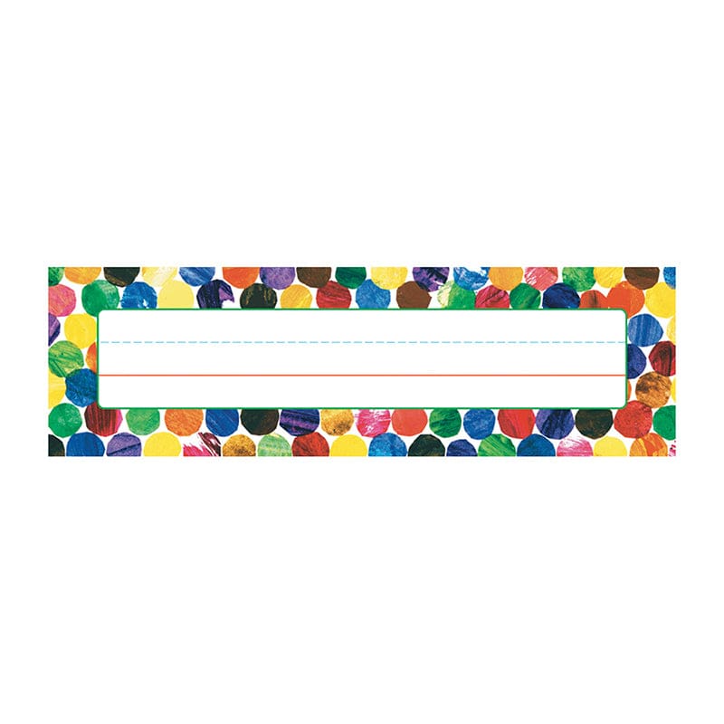 Eric Carle Dots Name Plates (Pack of 10) - Name Plates - Carson Dellosa Education