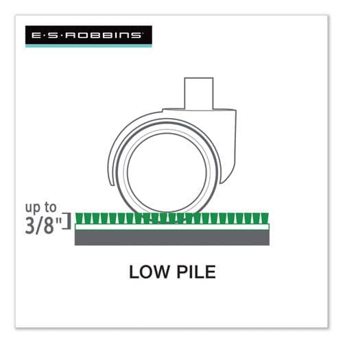 ES Robbins Everlife Moderate Use Chair Mat For Low Pile Carpet Rectangular 46 X 60 Clear - Furniture - ES Robbins®