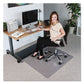 ES Robbins Sit Or Stand Mat For Carpet Or Hard Floors 45 X 53 Clear/black - Janitorial & Sanitation - ES Robbins®