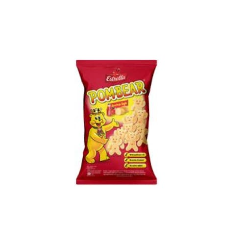 ESTRELLA POM BEAR Ketchup Flavor Potato Chips Snack 2.29 oz. (65 g.) - Estrella