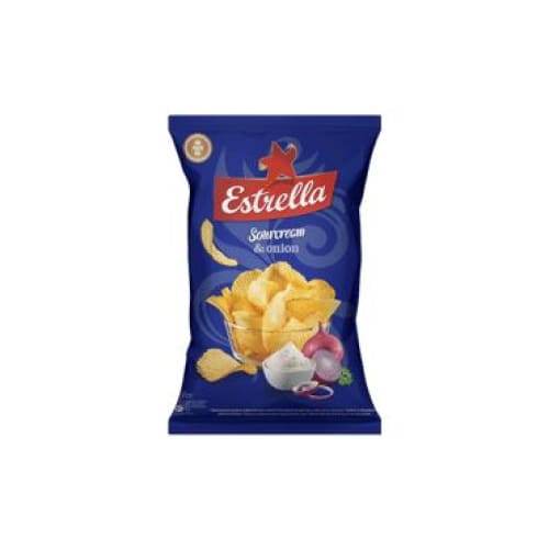 ESTRELLA Sour Cream & Onion Flavour Potato Chips 4.59 oz. (130 g.) - Estrella