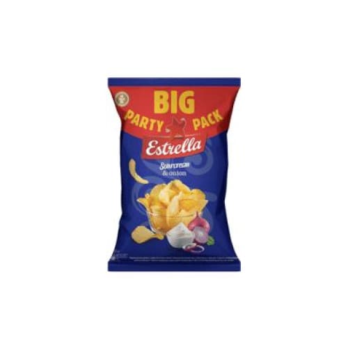 ESTRELLA Sour Cream & Onions Potato Chips 8.82 oz. (250 g.) - Estrella