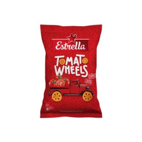 ESTRELLA Tomatoes Flavor Crunchy Corn Snack 4.23 oz. (120 g.) - ESTRELLA