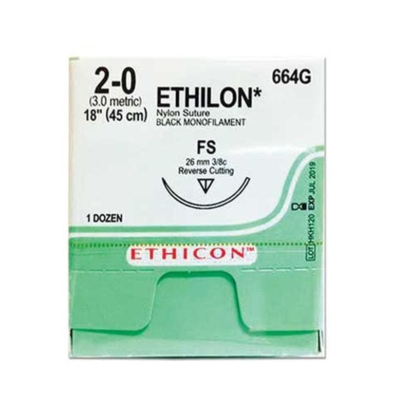 Ethicon Suture 2.0 Ethilon Fs Box of OX - Wound Care >> Basic Wound Care >> Wound Closure - Ethicon