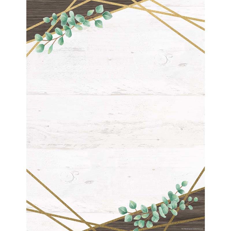 Eucalyptus Blank Chart (Pack of 12) - Classroom Theme - Teacher Created Resources