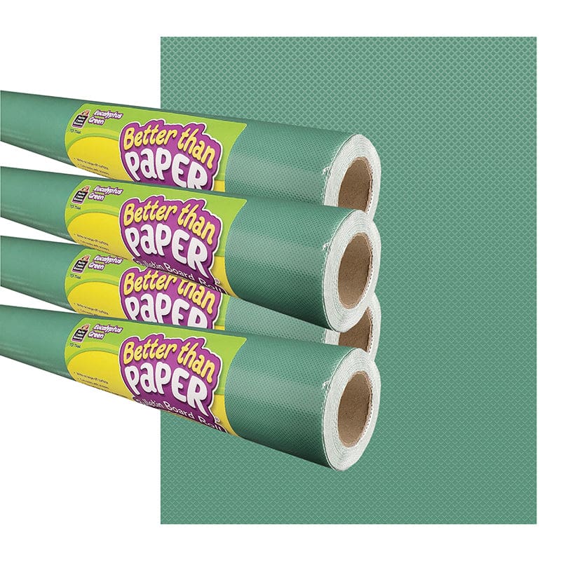 Eucalyptus Grn Bettr Bultn Rl 4/Pk - Bulletin Board & Kraft Rolls - Teacher Created Resources