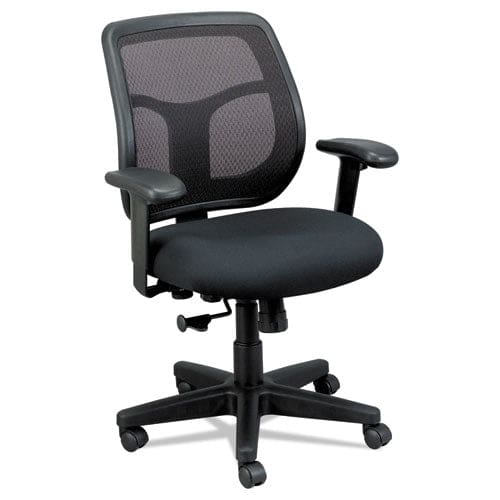 Eurotech Apollo Mid-back Mesh Chair 18.1 To 21.7 Seat Height Black - Furniture - Eurotech