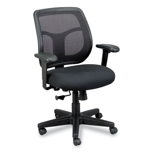 Eurotech Apollo Mid-back Mesh Chair 18.1 To 21.7 Seat Height Black - Furniture - Eurotech