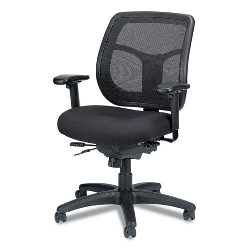 Eurotech Apollo Multi-function Mesh Task Chair Supports Up To 250 Lb 18.9 To 22.4 Seat Height Silver Seat/back Black Base - Furniture -