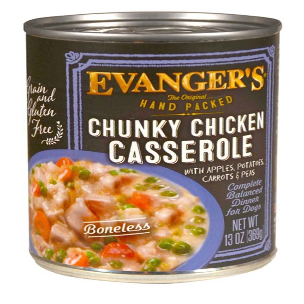 Evangers Hand Packed Chunky Chicken Casserole Canned Dog Food 12 oz 12 Pack - Pet Supplies - Evangers