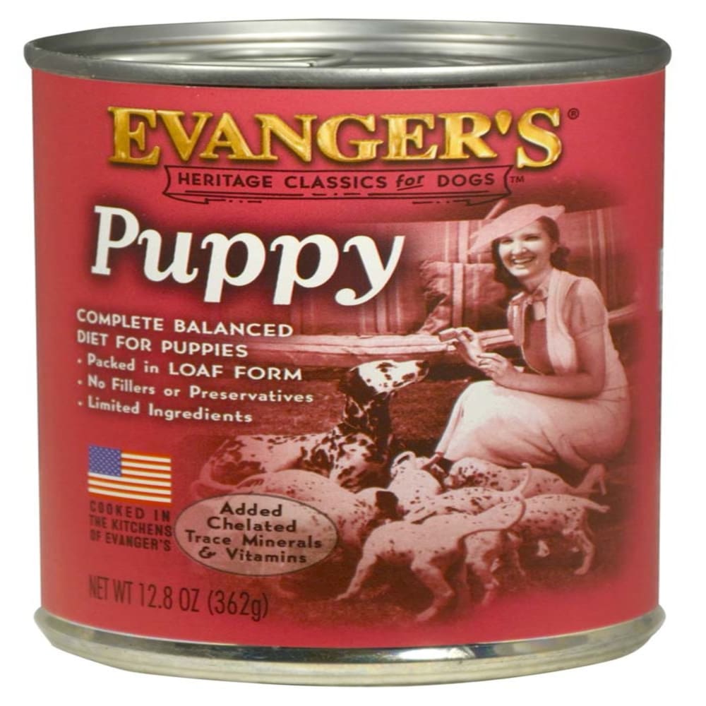 Evanger’s Heritage Classic Puppy and Underweight Dogs Food 12.8 oz 12 Pack - Pet Supplies - Evanger’s