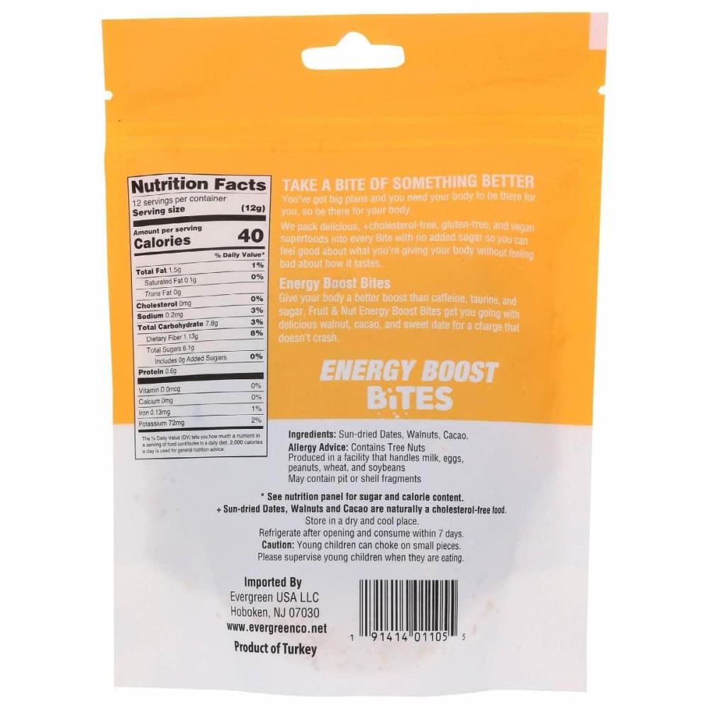 EVERGREEN Grocery > Snacks EVERGREEN Energy Boost Bites, 5.08 oz