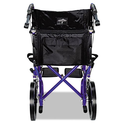 Excel Deluxe Aluminum Transport Wheelchair 300 Lb Capacity 19 X 16 Seat - Janitorial & Sanitation - Medline