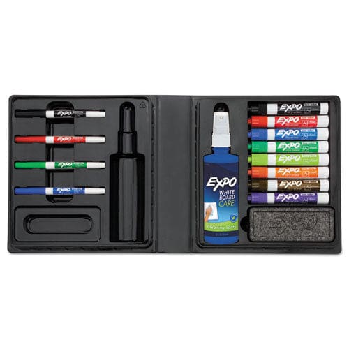 EXPO Low-odor Dry Erase Marker Eraser And Cleaner Kit Medium Assorted Tips Assorted Colors 12/set - School Supplies - EXPO®