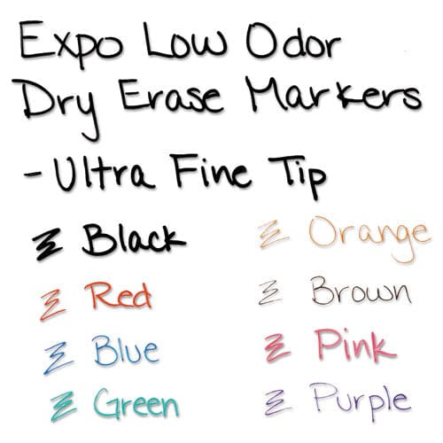 EXPO Low-odor Dry-erase Marker Extra-fine Needle Tip Assorted Colors 8/set - School Supplies - EXPO®