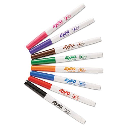 EXPO Low-odor Dry-erase Marker Extra-fine Needle Tip Assorted Colors 8/set - School Supplies - EXPO®