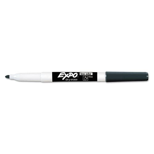 EXPO Low-odor Dry-erase Marker Fine Bullet Tip Black Dozen - School Supplies - EXPO®