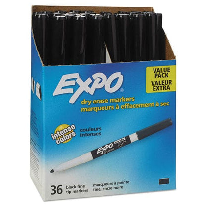 EXPO Low-odor Dry-erase Marker Value Pack Fine Bullet Tip Black 36/box - School Supplies - EXPO®