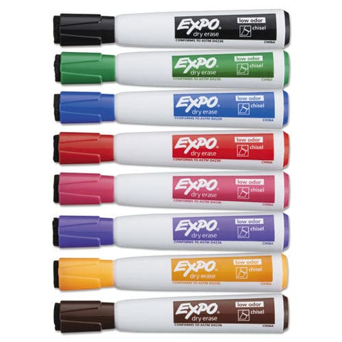 EXPO Magnetic Dry Erase Marker Broad Chisel Tip Assorted Colors 8/pack - School Supplies - EXPO®