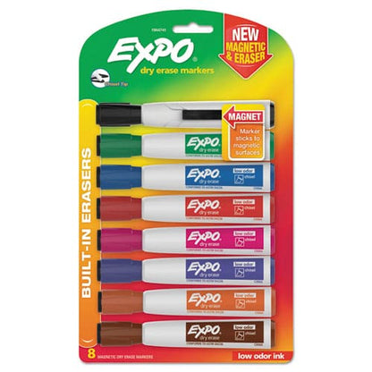 EXPO Magnetic Dry Erase Marker Broad Chisel Tip Assorted Colors 8/pack - School Supplies - EXPO®