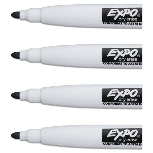 EXPO Magnetic Dry Erase Marker Fine Bullet Tip Black 4/pack - School Supplies - EXPO®