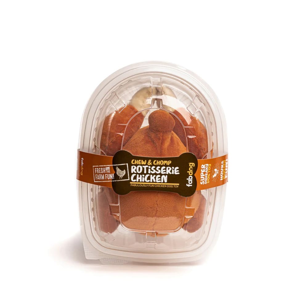 Fabdog Dog Super Squeaker Rotisserie Chicken - Pet Supplies - Fabdog