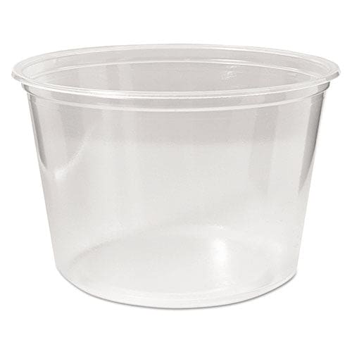 Fabri-Kal Microwavable Deli Containers 16 Oz 4.6 X 3 H Clear Plastic 500/carton - Food Service - Fabri-Kal®