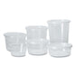 Fabri-Kal Microwavable Deli Containers 24 Oz 4.6 Diameter X 4.1 H Clear Plastic 500/carton - Food Service - Fabri-Kal®