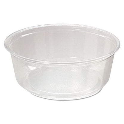 Fabri-Kal Microwavable Deli Containers 8 Oz 4.6 Diameter X 1.8 H Clear Plastic 500/carton - Food Service - Fabri-Kal®