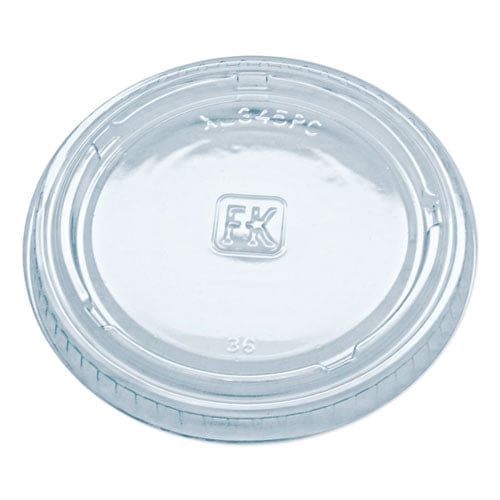 Fabri-Kal Portion Cup Lids Fits 3.25 Oz To 5.5 Oz Cups Clear 2,500/carton - Food Service - Fabri-Kal®