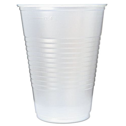 Fabri-Kal Rk Ribbed Cold Drink Cups 16 Oz Translucent 50/sleeve 20 Sleeves/carton - Food Service - Fabri-Kal®