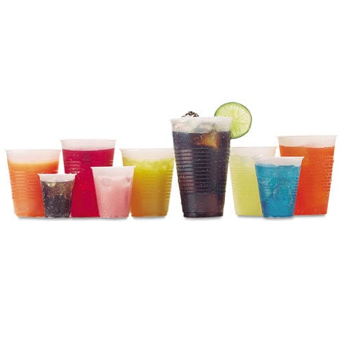 Fabri-Kal Rk Ribbed Cold Drink Cups 7 Oz Clear 100 Bag 25 Bags/carton - Food Service - Fabri-Kal®