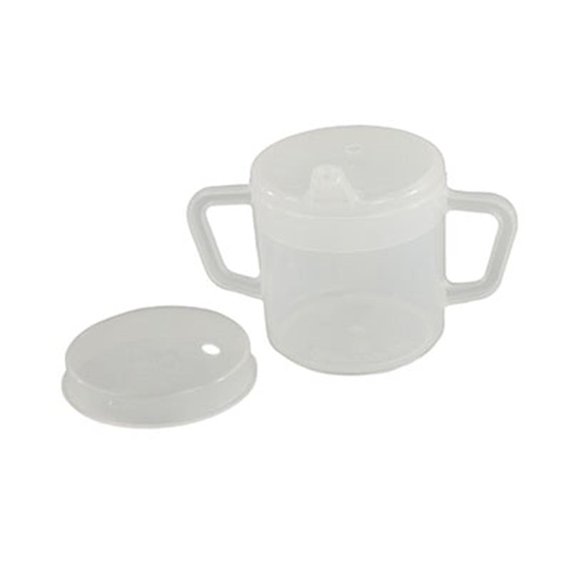 Fabrication Enterprises 2-Handle Mug 8Oz With Lid (Pack of 2) - Item Detail - Fabrication Enterprises