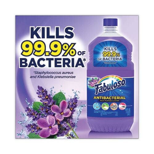 Fabuloso Antibacterial Multi-purpose Cleaner Lavender Scent 169 Oz Bottle 3/carton - Janitorial & Sanitation - Fabuloso®