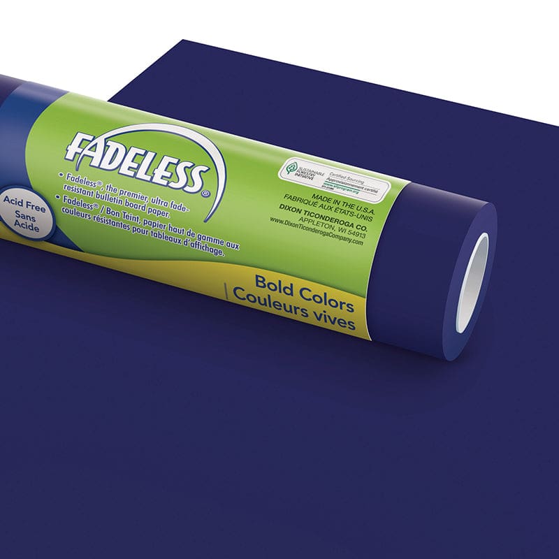 Fadeless 48X12 Rich Blue Sold 4Rls To A Carton - Bulletin Board & Kraft Rolls - Dixon Ticonderoga Co - Pacon